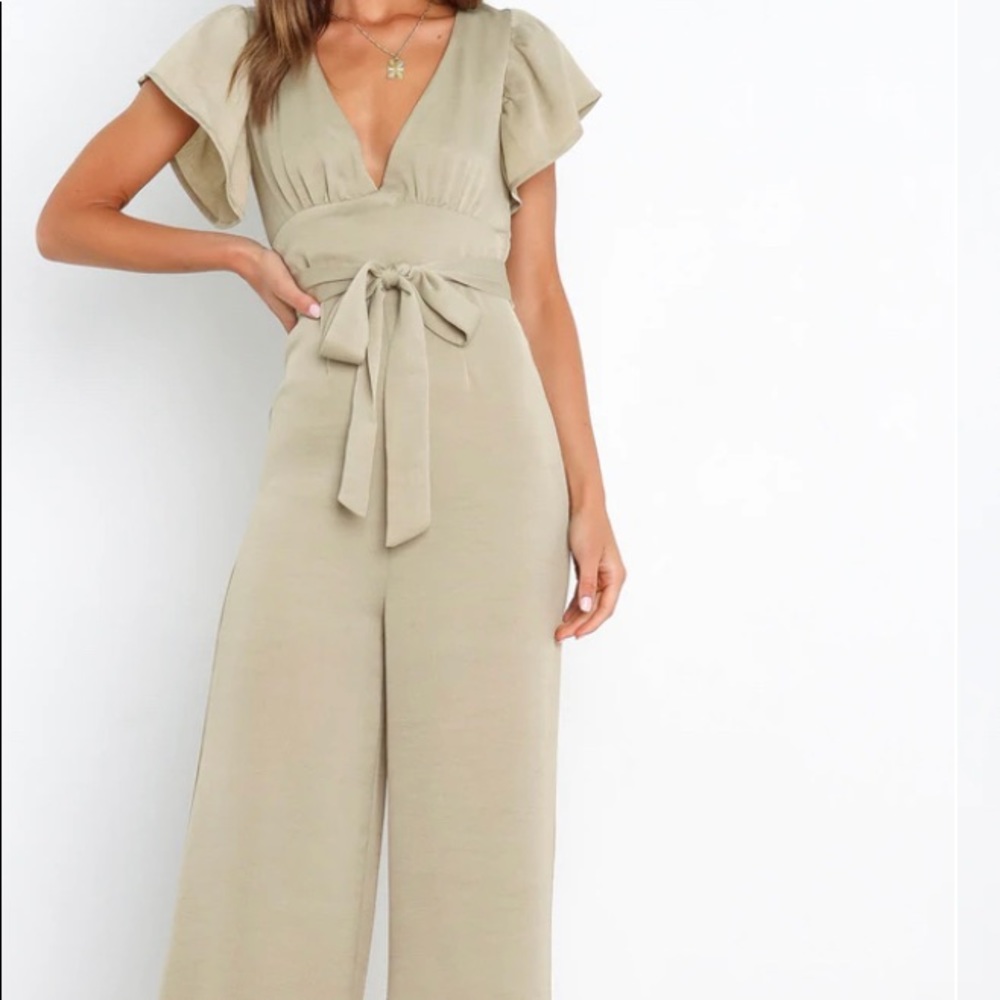 Petal and Pup Orin Jumpsuit - Olive